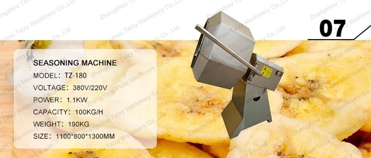 plantain chips seasoning machine